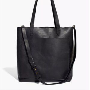 Madewell Medium Transport Tote Black Leather